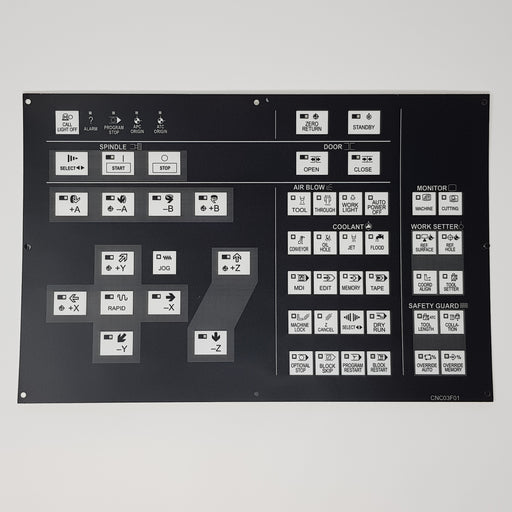 CNC03F01 Hitachi Seiki Main Control Board Membrane Keysheet