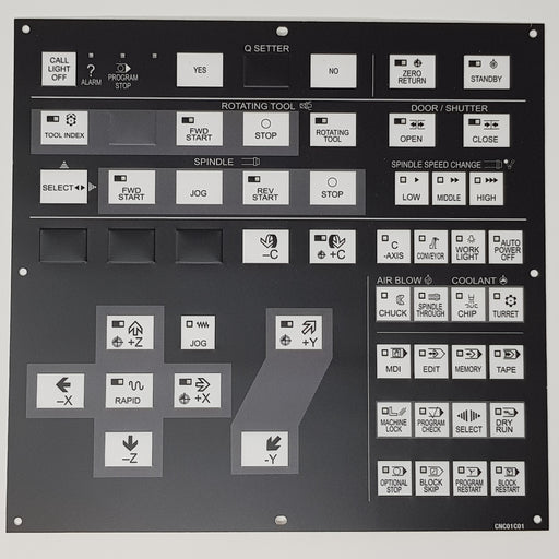 CNC01C01 Hitachi Seiki Main Control Board Membrane Keysheet