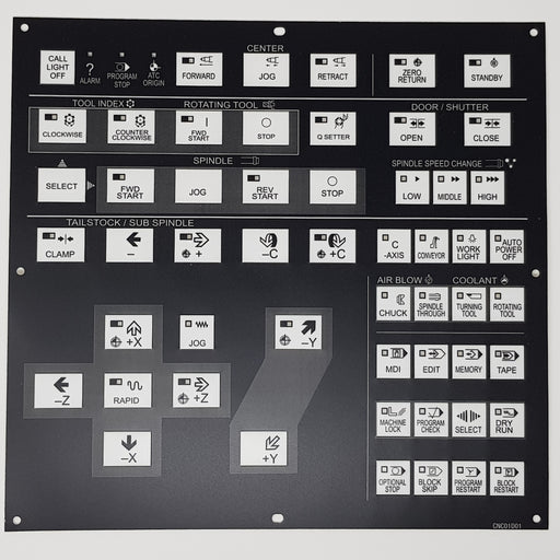 CNC01D01 Hitachi Seiki Main Control Board Membrane Keysheet