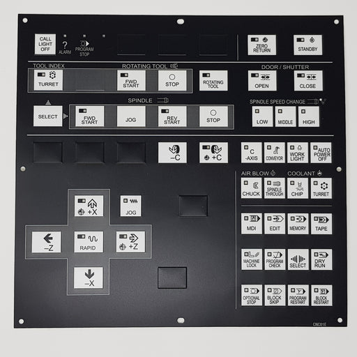 CNC01E Hitachi Seiki Main Control Board Membrane Keysheet