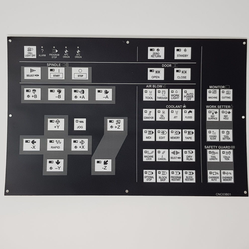 CNC03B01 Hitachi Seiki Main Control Board Membrane Keysheet