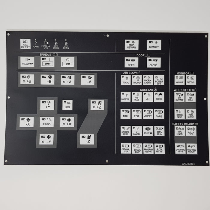 CNC03B01 Hitachi Seiki Main Control Board Membrane Keysheet
