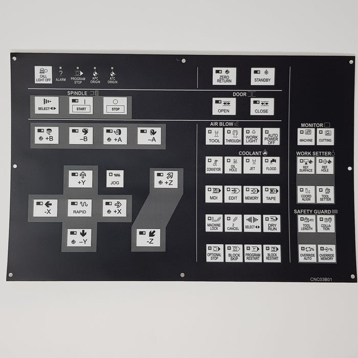CNC03B01 Hitachi Seiki Main Control Board Membrane Keysheet