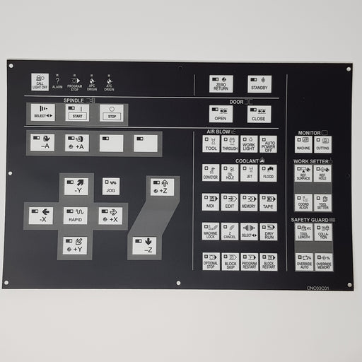 CNC03C01 Hitachi Seiki Main Control Board Membrane Keysheet