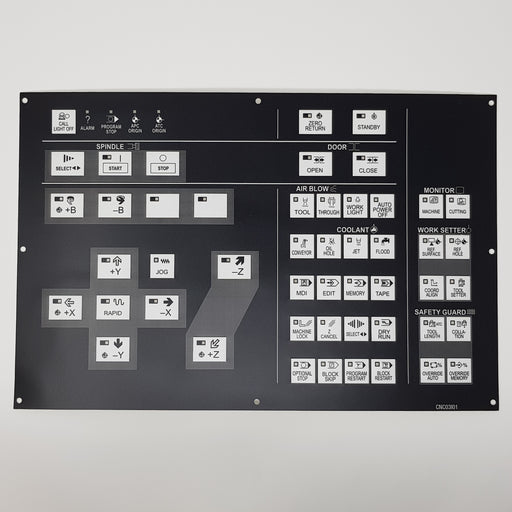 CNC03I01 Hitachi Seiki Main Control Board Membrane Keysheet