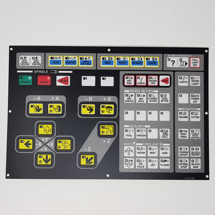 CNC04A Hitachi Seiki Main Control Board Membrane Keysheet