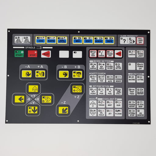 CNC04B Hitachi Seiki Main Control Board Membrane Keysheet