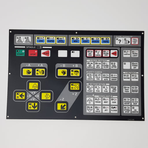 CNC04E Hitachi Seiki Main Control Board Membrane Keysheet
