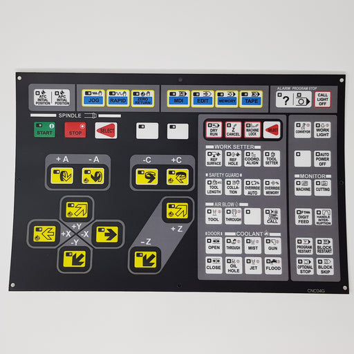 CNC04G Hitachi Seiki Main Control Board Membrane Keysheet