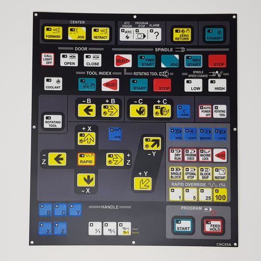 CNC05A Hitachi Seiki Main Control Board Membrane Keysheet