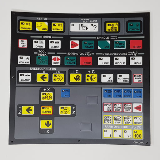CNC09A Hitachi Seiki Main Control Board Membrane Keysheet