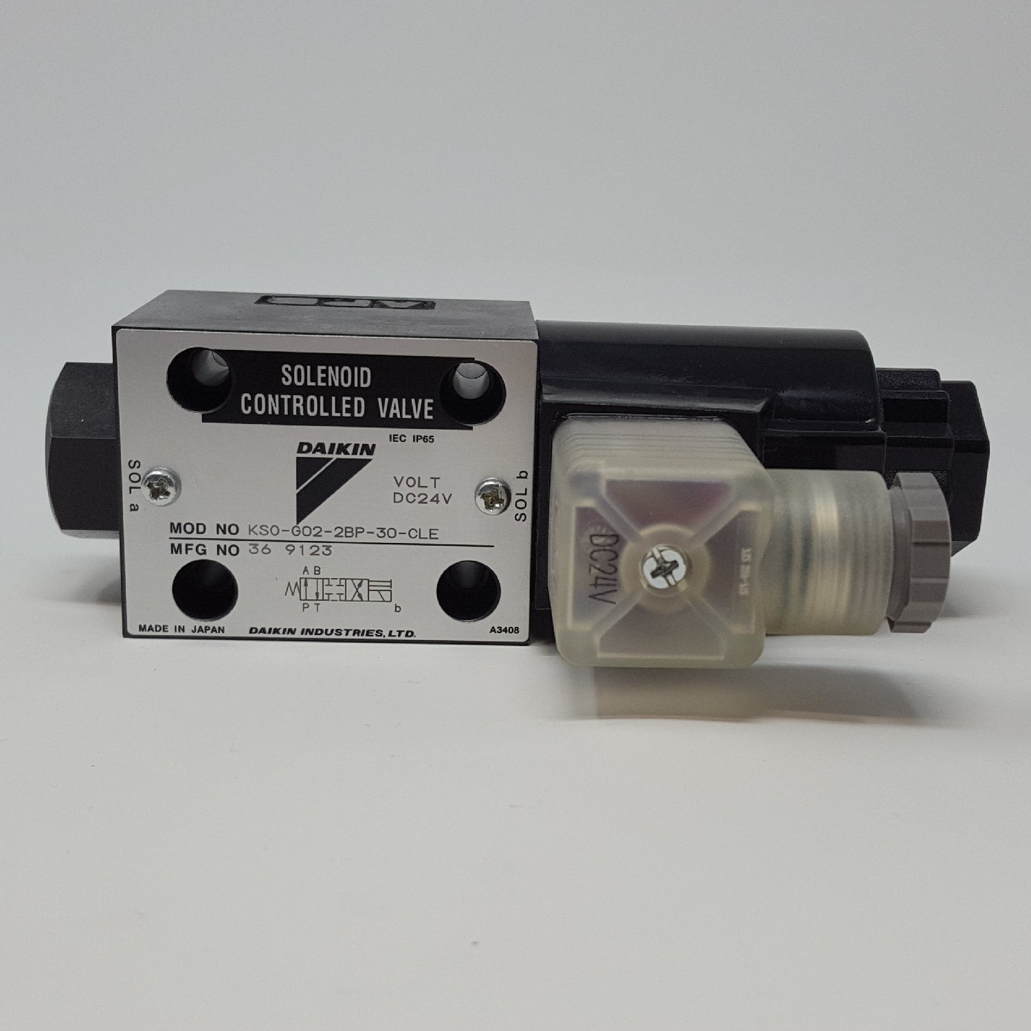 Daikin | KSO-G02-2BP-30-EN | Directional Control Valve 制御バルブ 